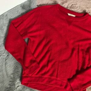 F21 girls red sweater